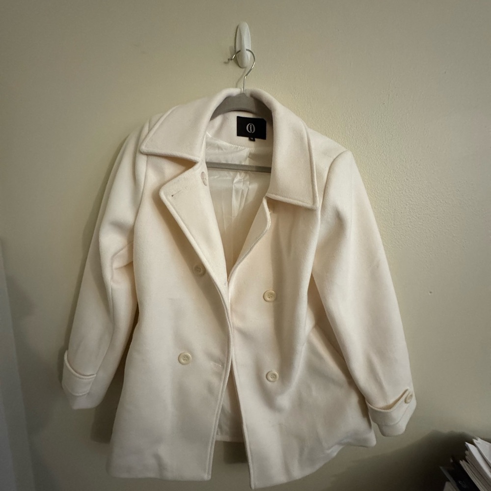 Elegant Cream Women's Coat